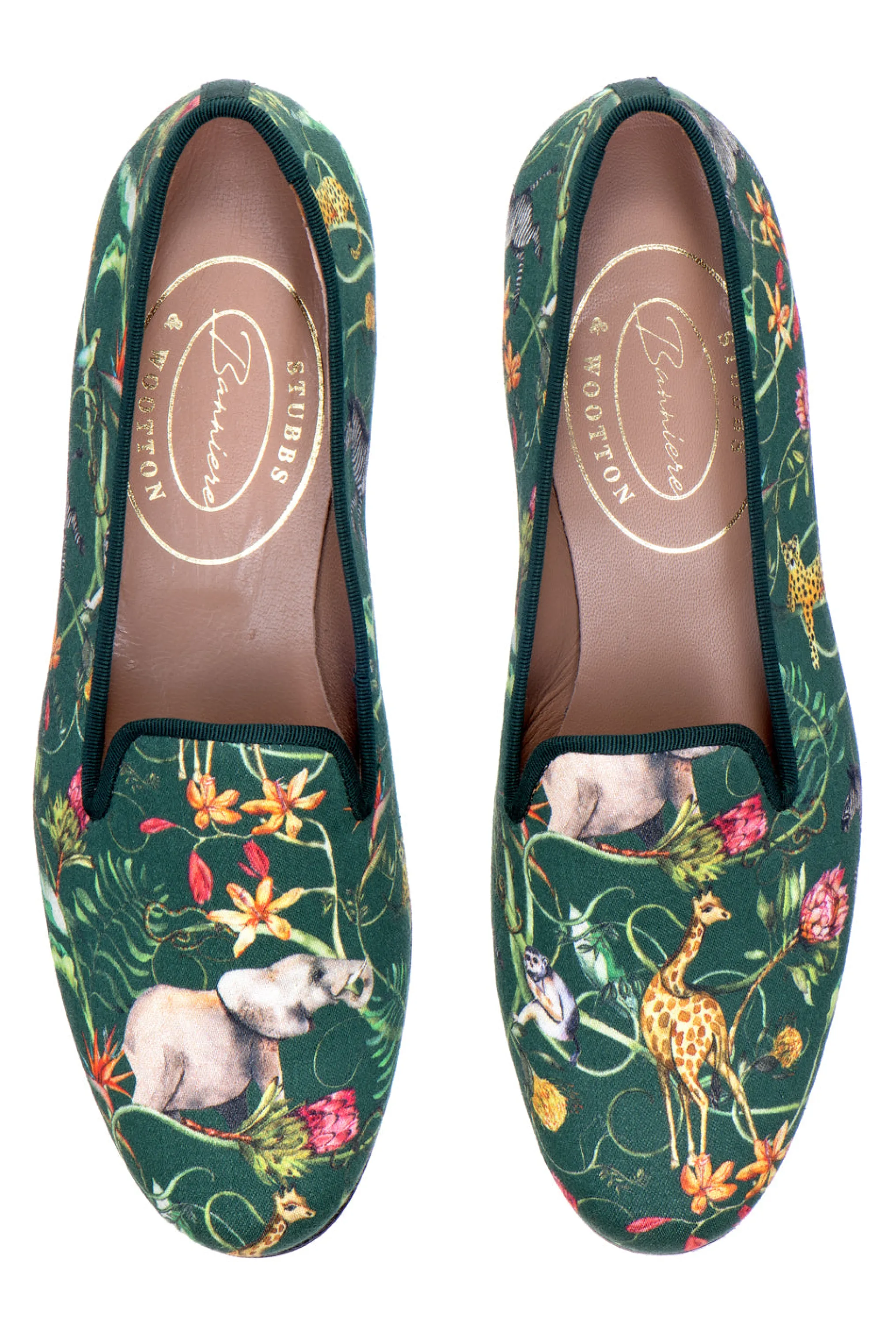 Africa Emerald Silk Slipper (Narrow)