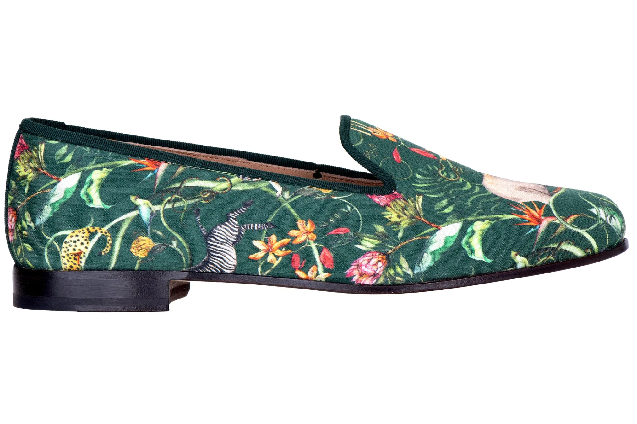 Africa Emerald Silk Slipper (Narrow)