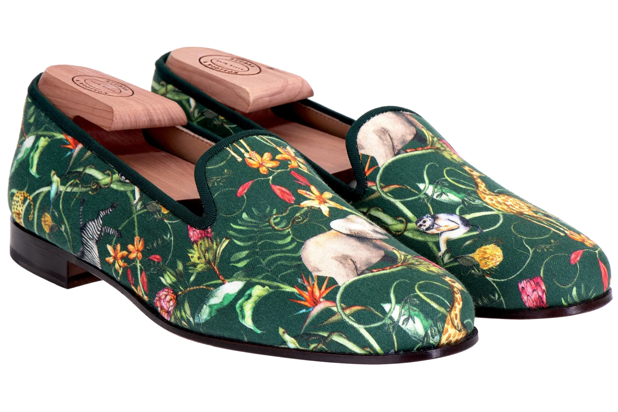 Africa Emerald Silk Slipper (Narrow)