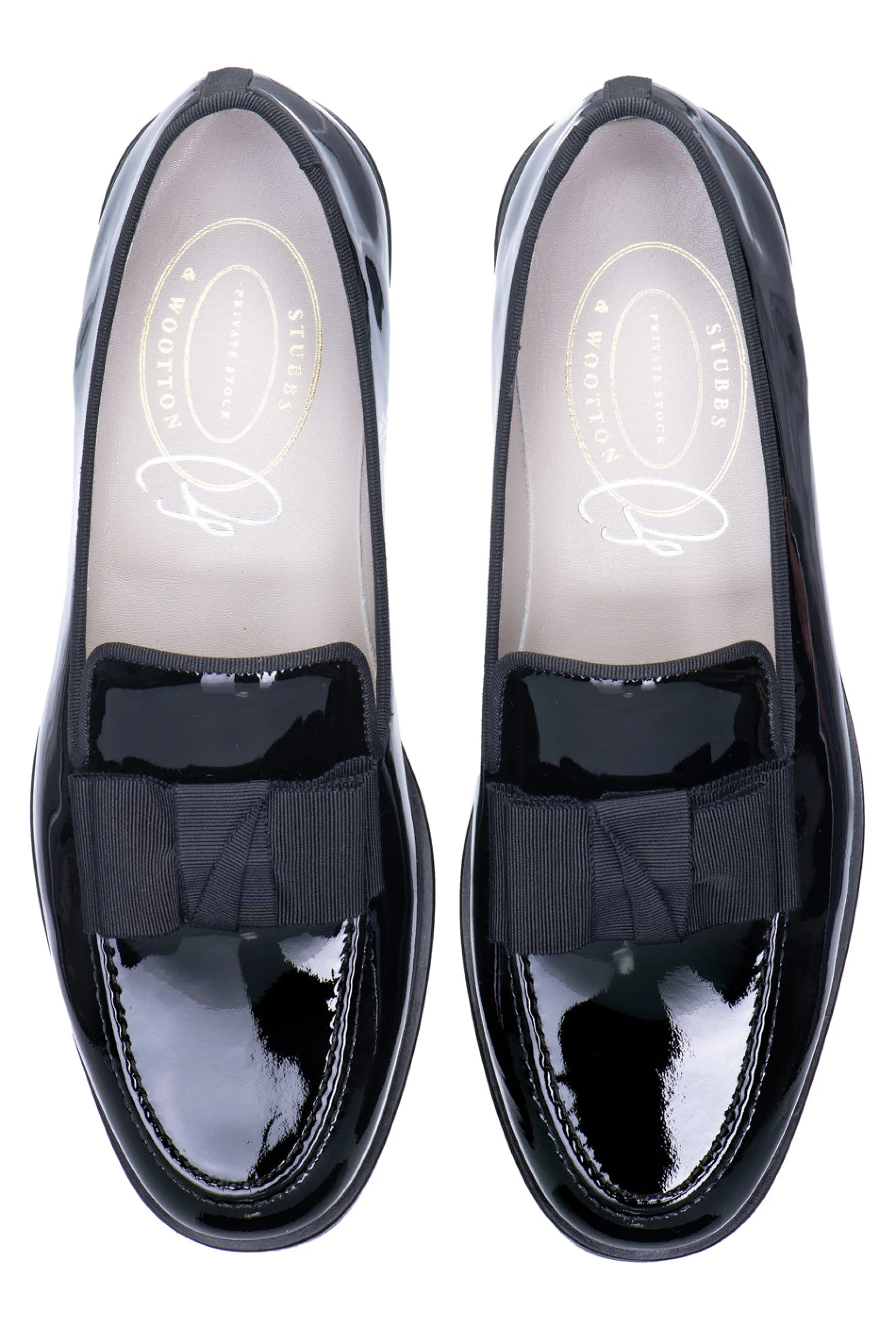 Black Bow Patent Leather Venetian (Men)