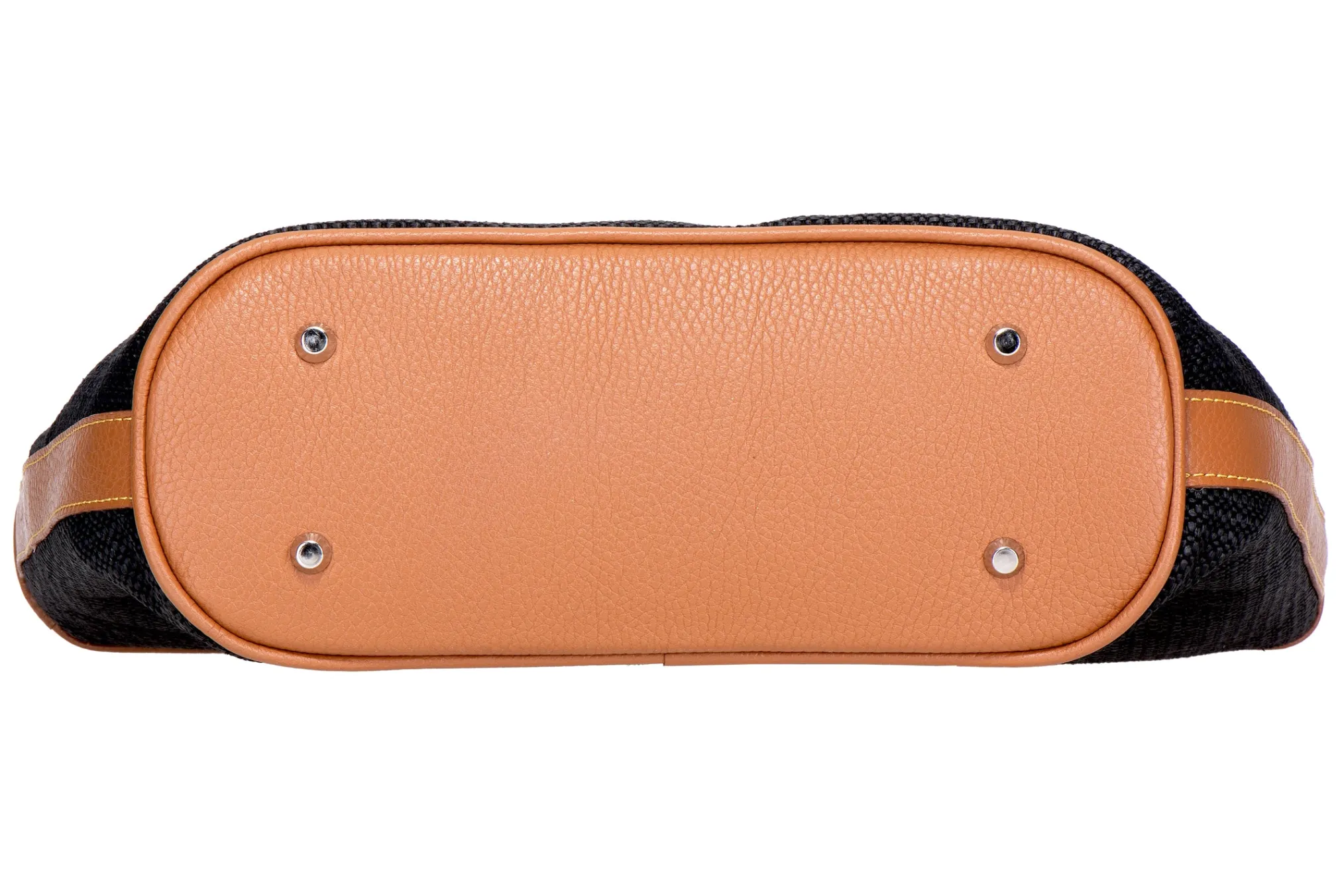 Black Raffia Midi Tote