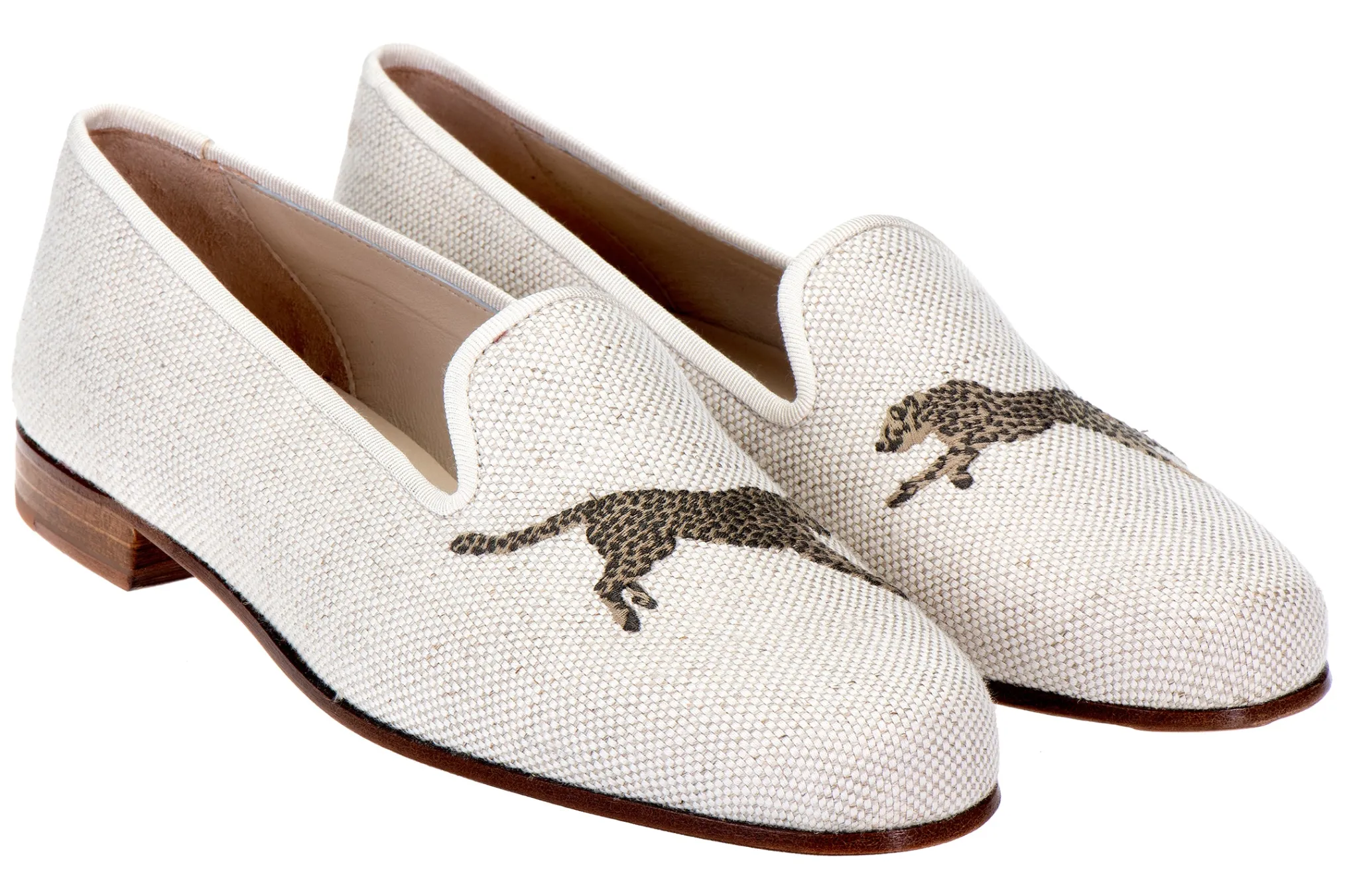 Cheetah Dune Linen Slipper (Women)