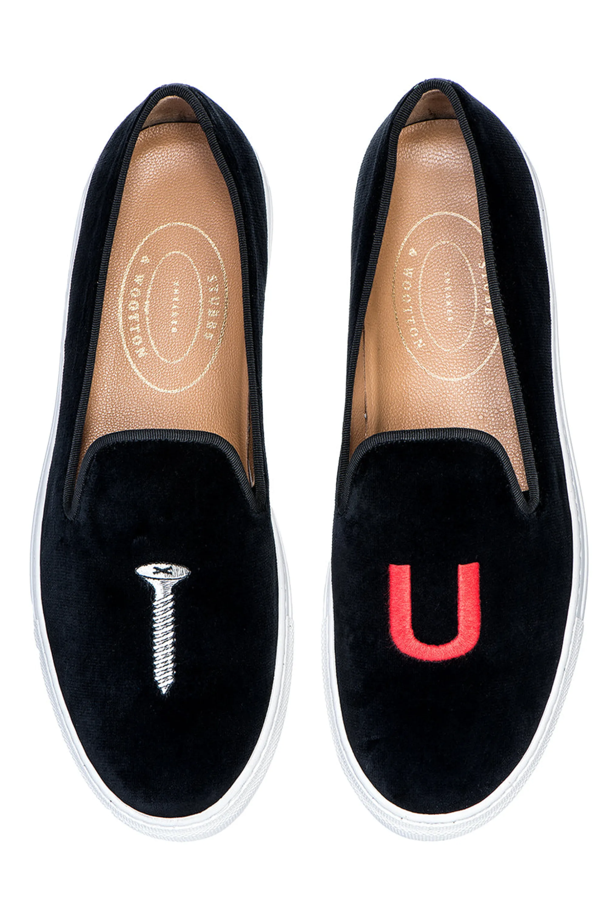 College Black Velvet Sneaker (Men)