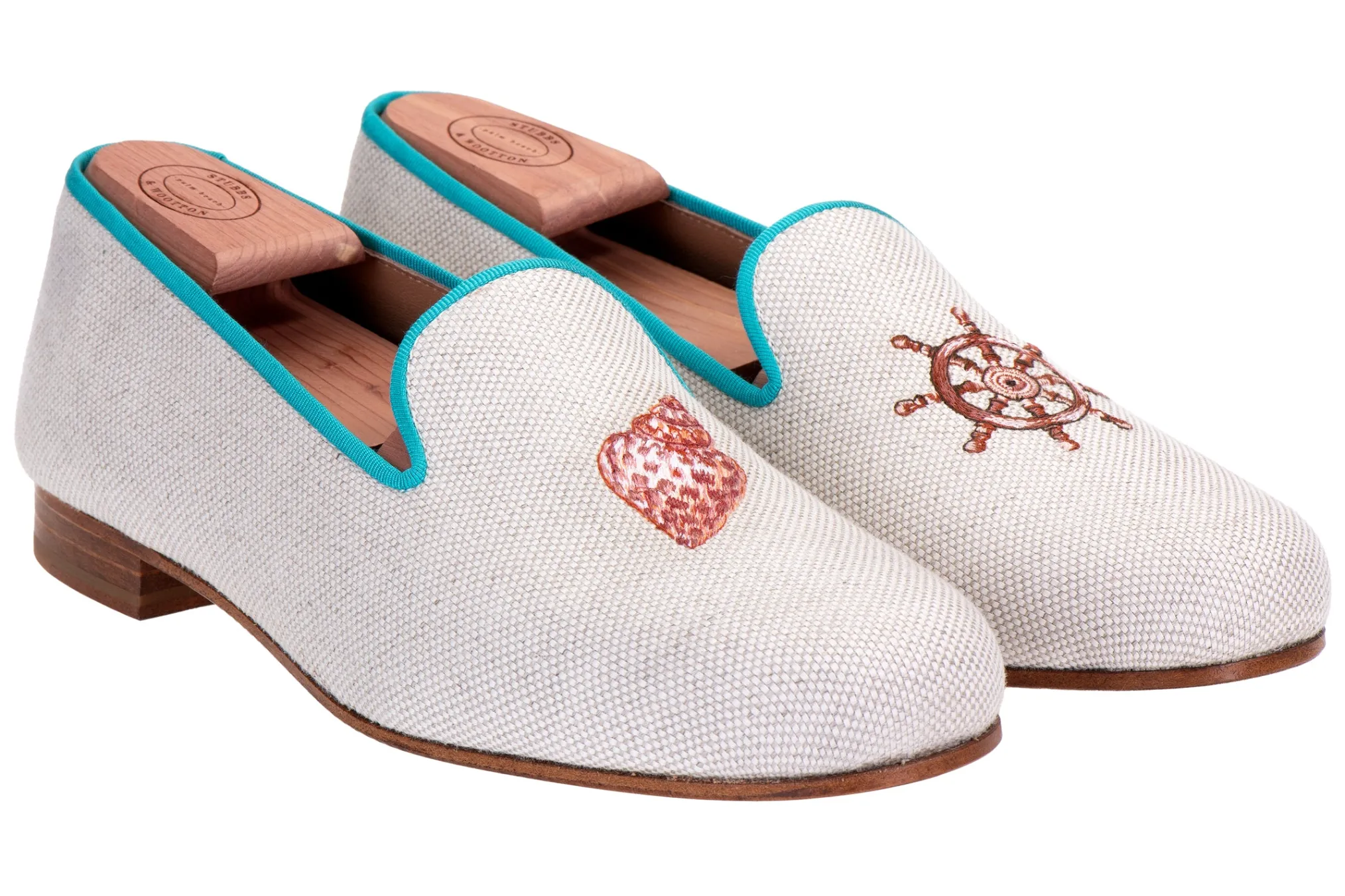 Conch Helm Linen Slipper (Men)