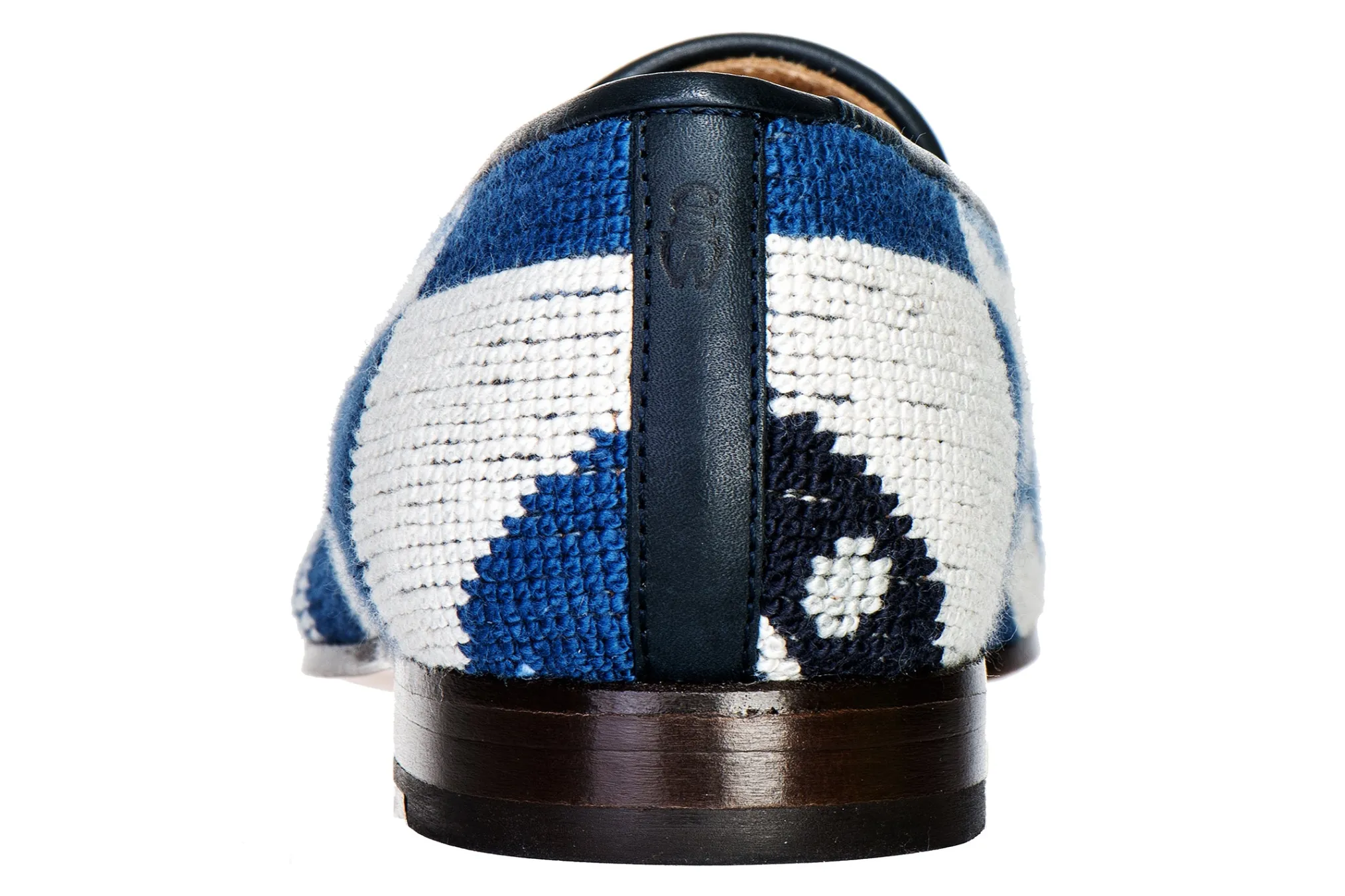 Crest Blue Needlepoint Slipper (Men)