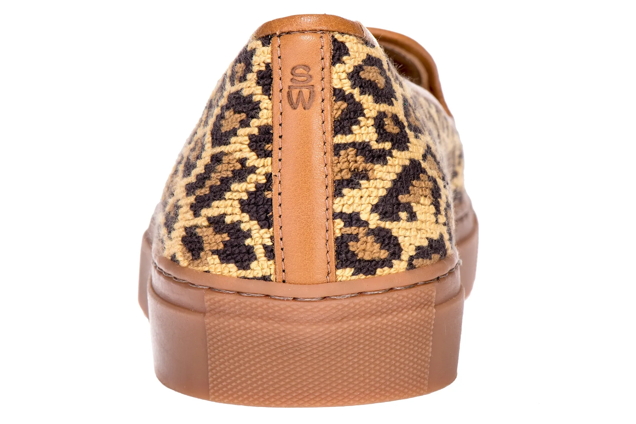 Jane Leopard Needlepoint Sneaker (Men)