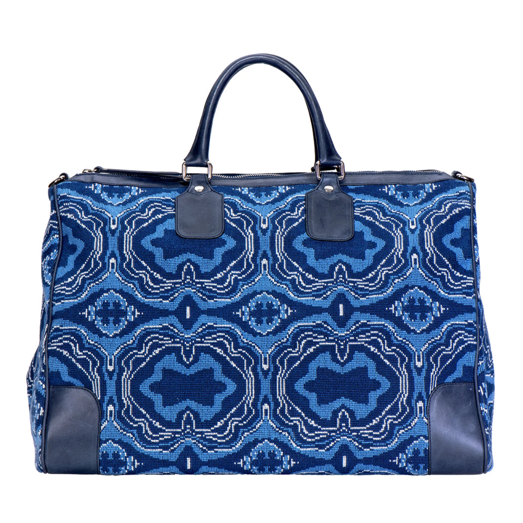 Lazurite Needlepoint Weekender