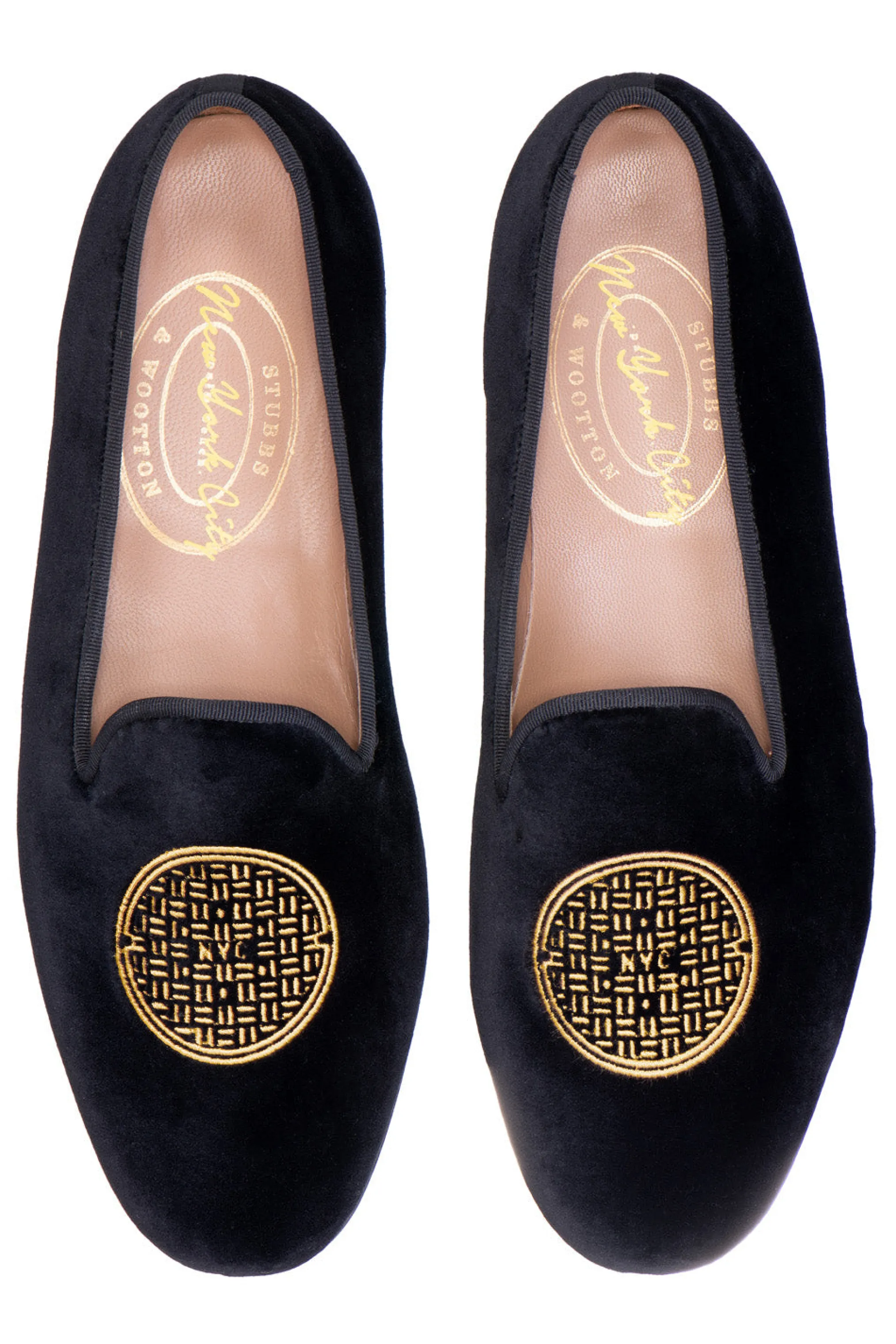 Metropolis Gold Velvet Slipper (Women)