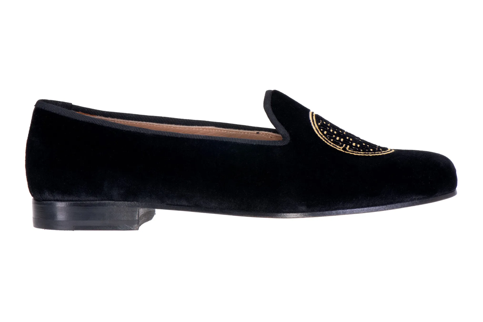 Metropolis Gold Velvet Slipper (Men)