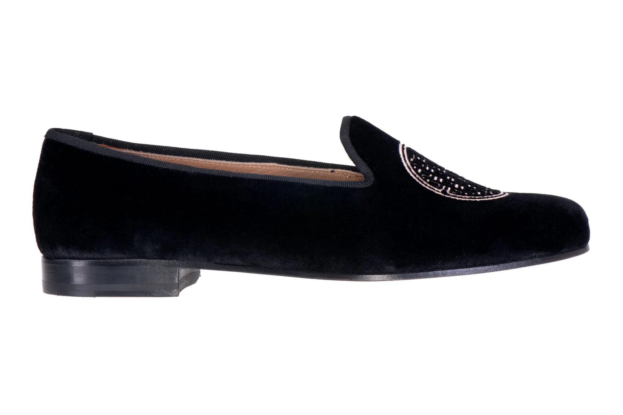 Metropolis Rosegold Velvet Slipper (Men)
