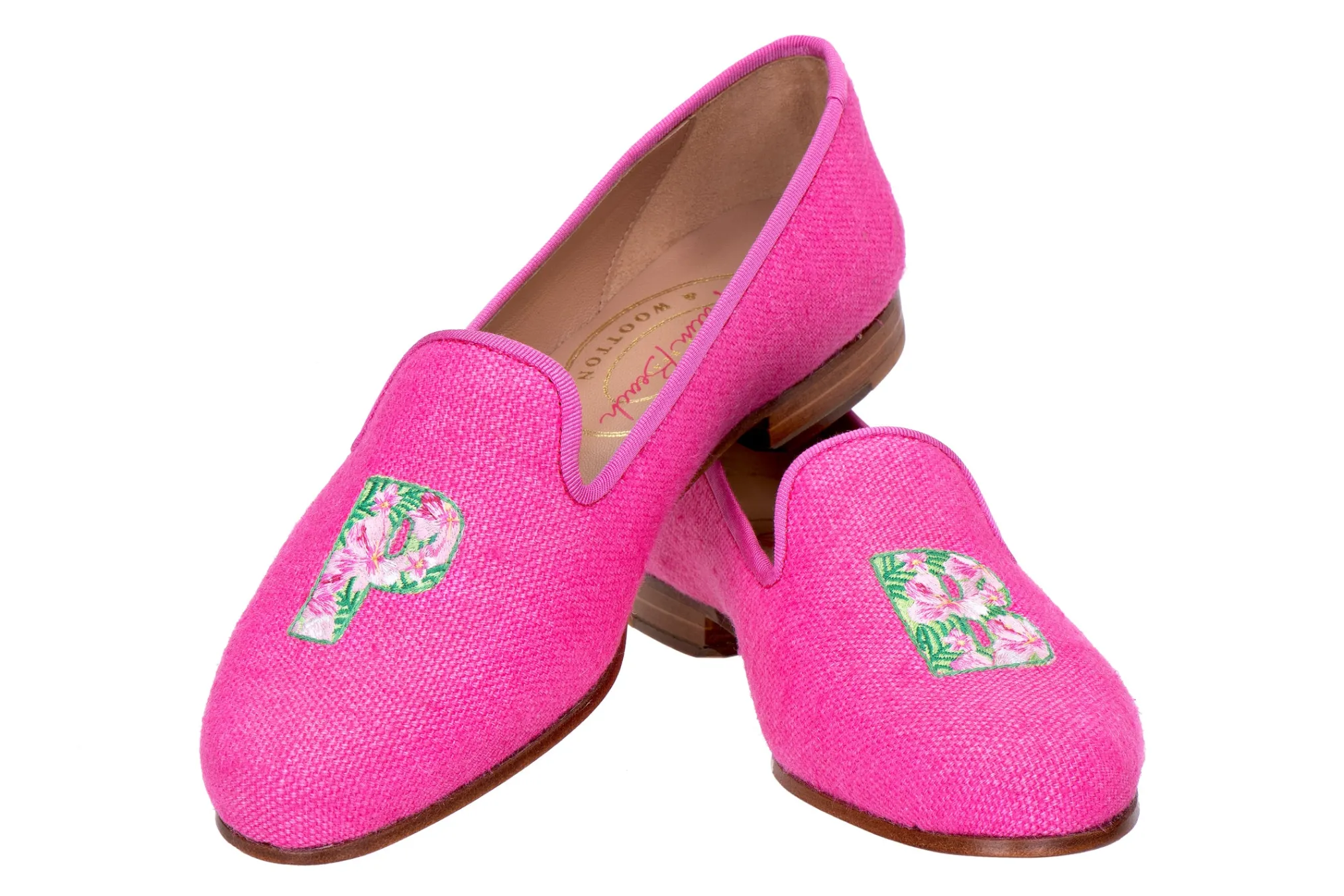 PB Fuchsia Linen Slipper (Women)