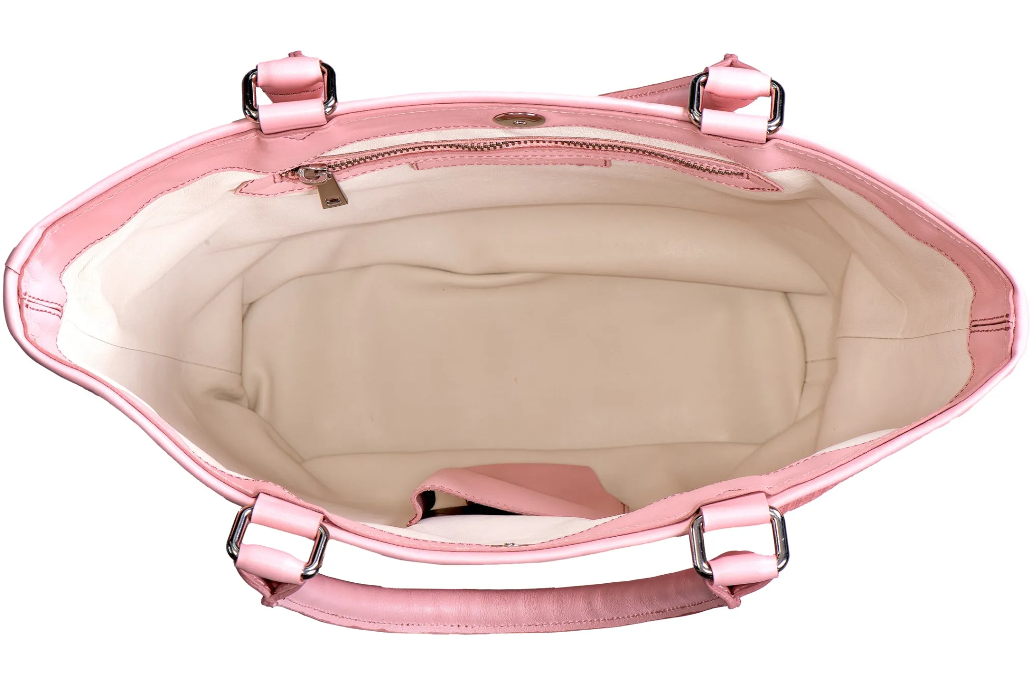 Salmon Raffia Midi Tote