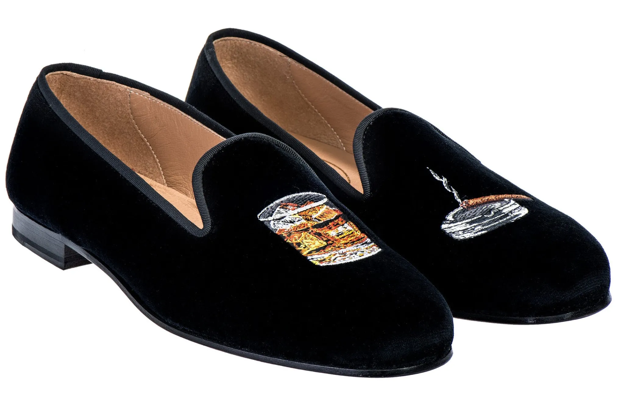 Scotch Black Velvet Slipper (Men)