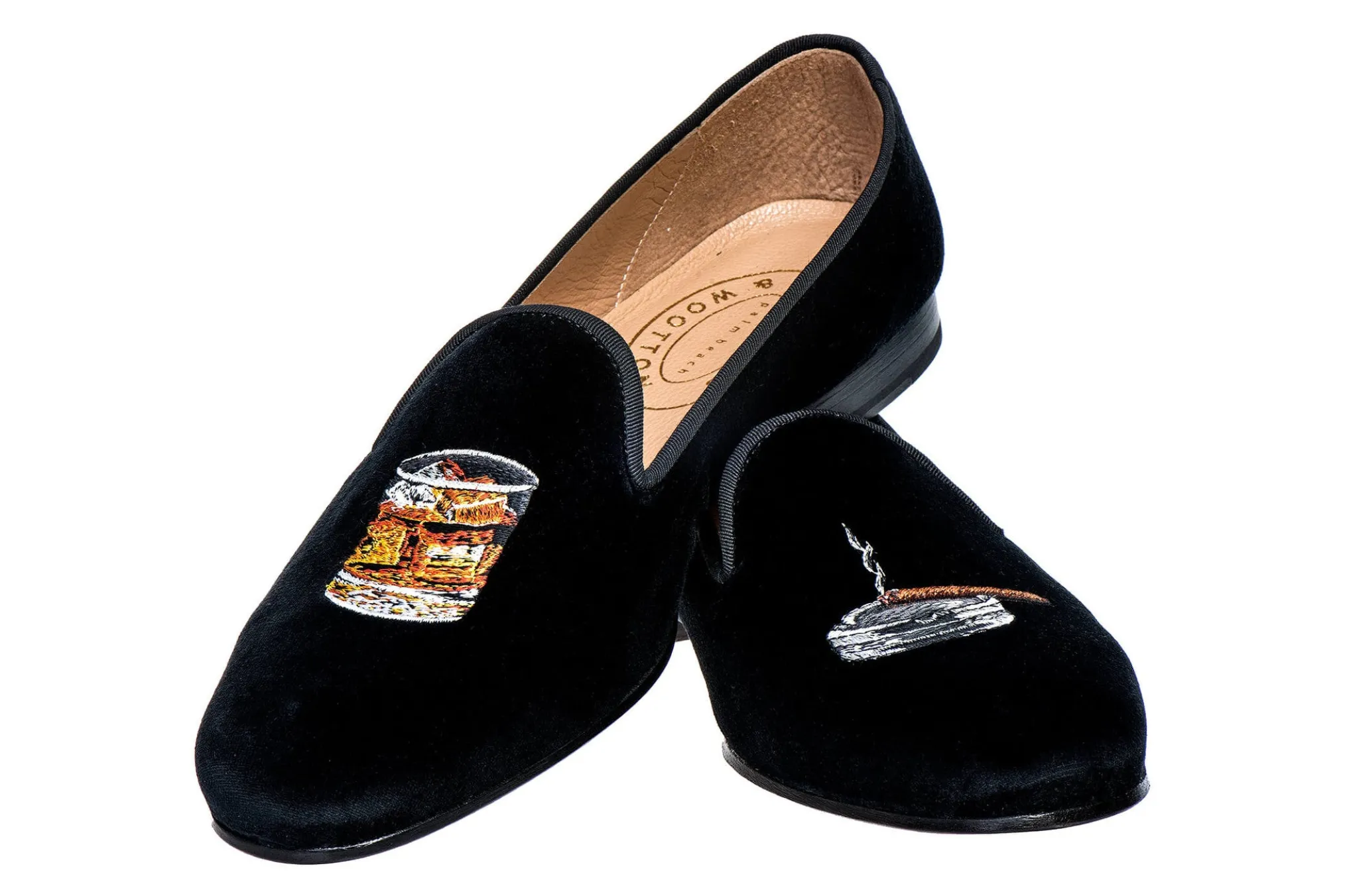 Scotch Black Velvet Slipper (Men)