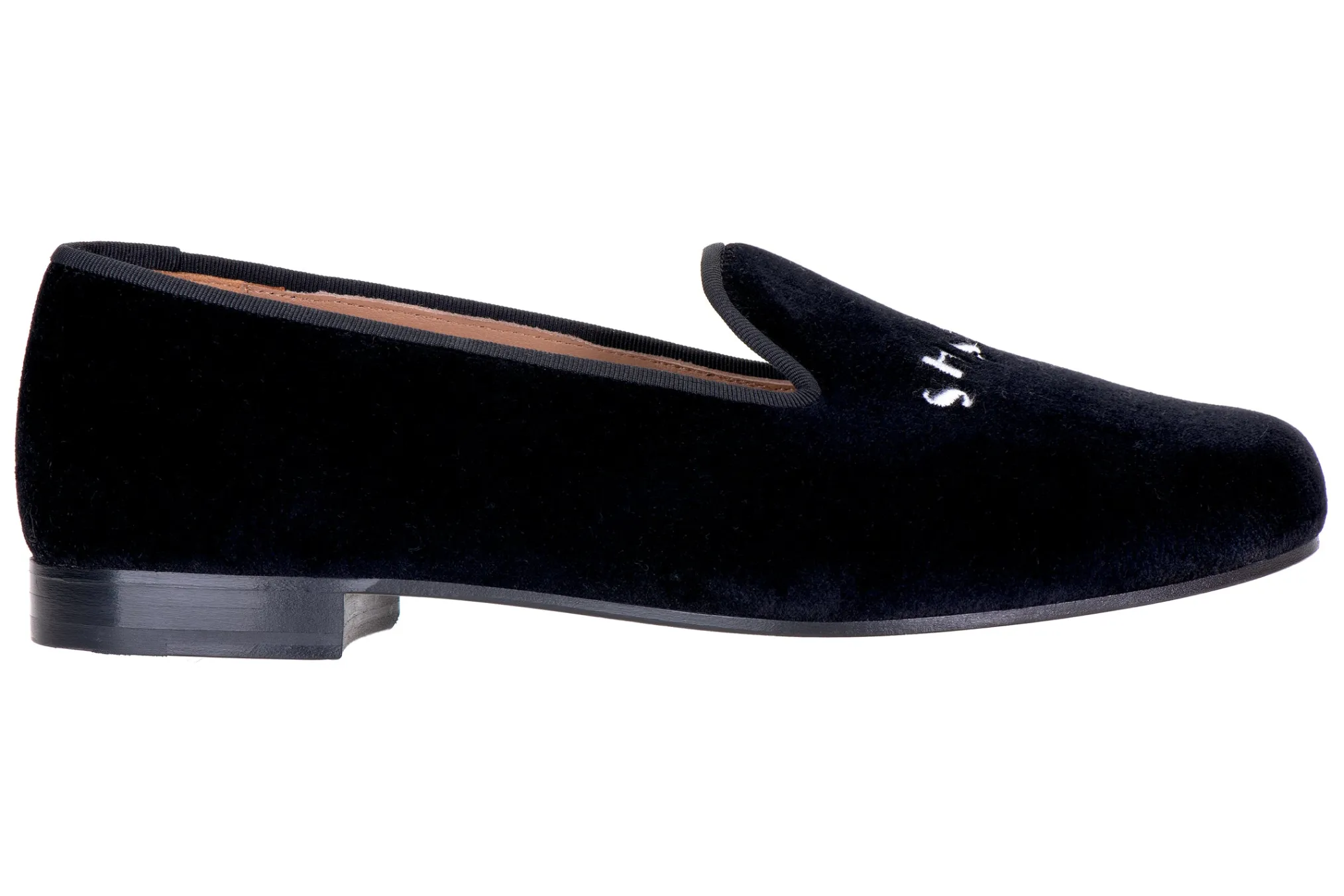 Shaken Stirred Black Velvet Slipper (Men)