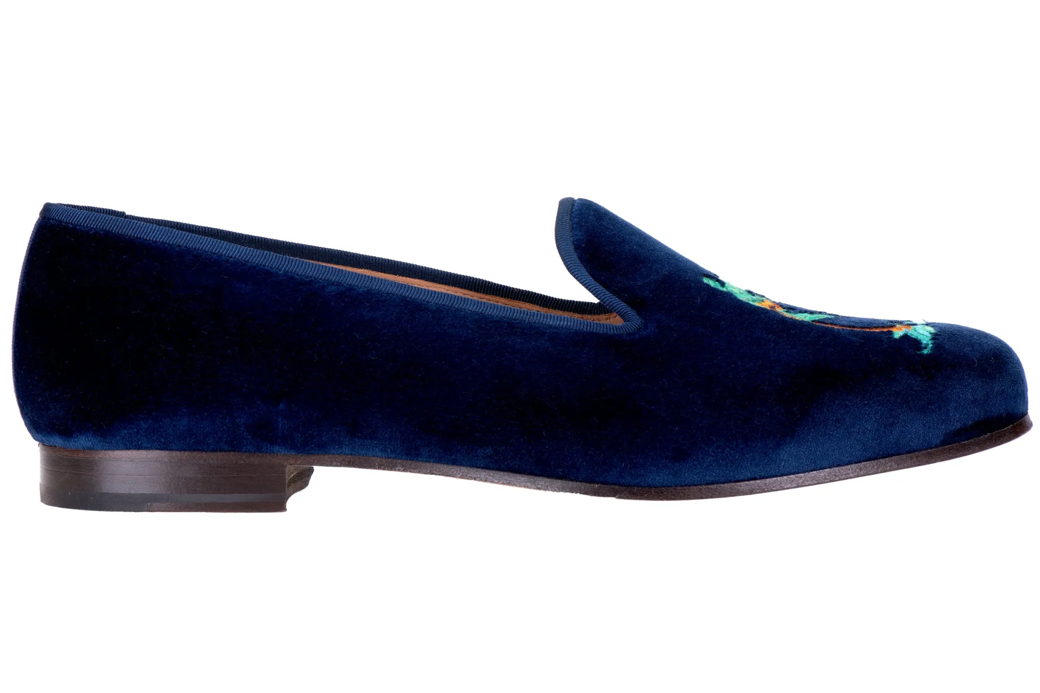 Storm Navy Velvet Slipper (Men)