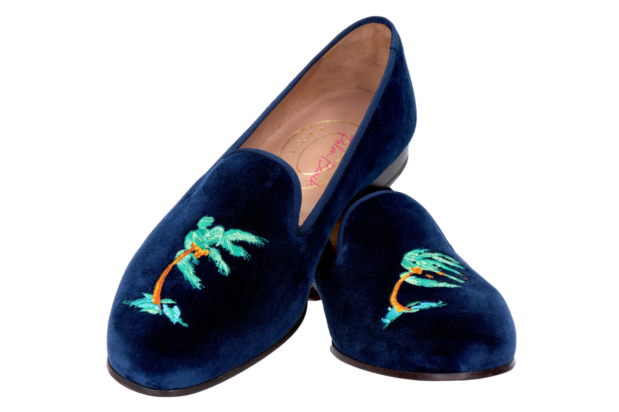 Storm Navy Velvet Slipper (Women)