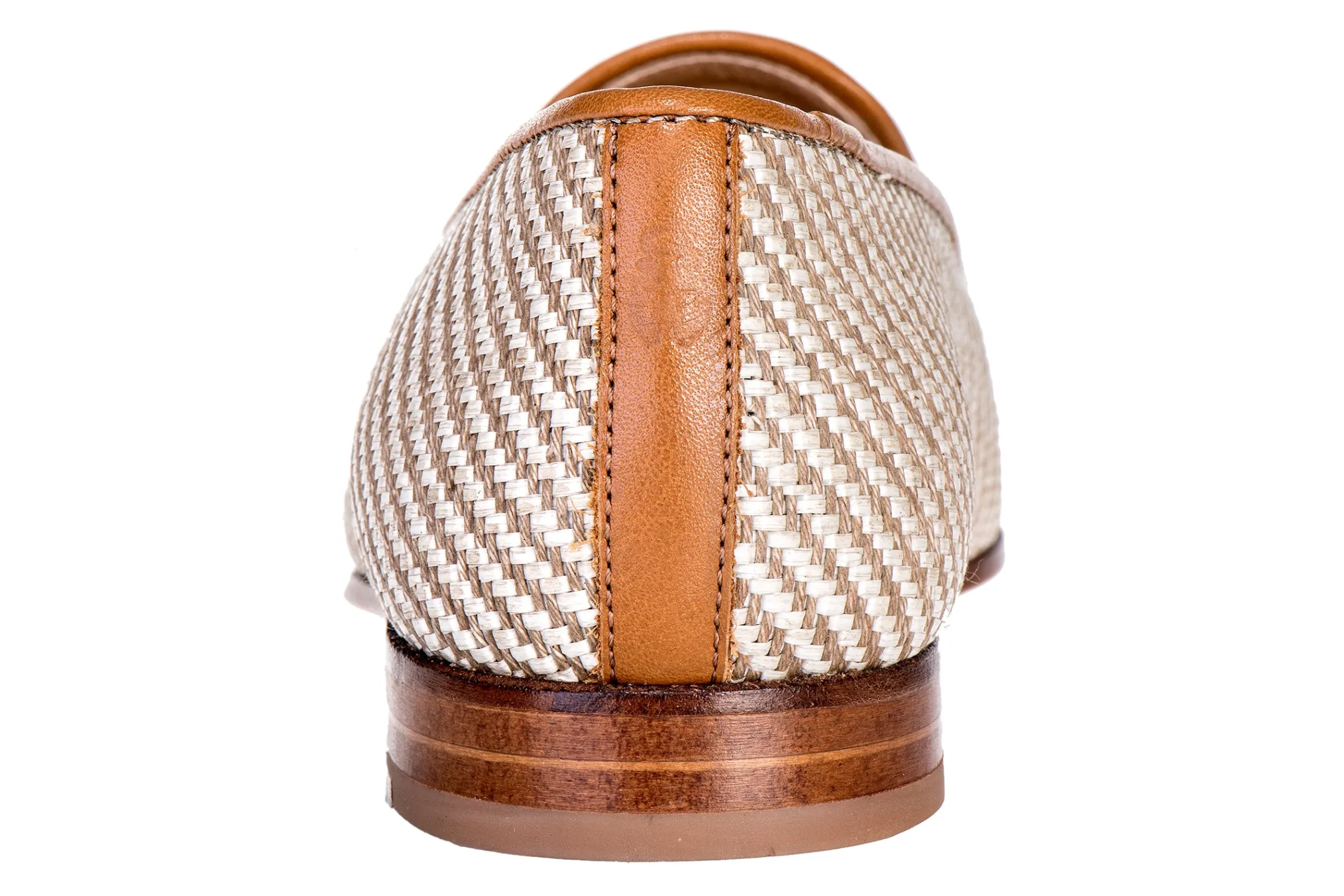 Straw Cream Raffia Slipper (Men)