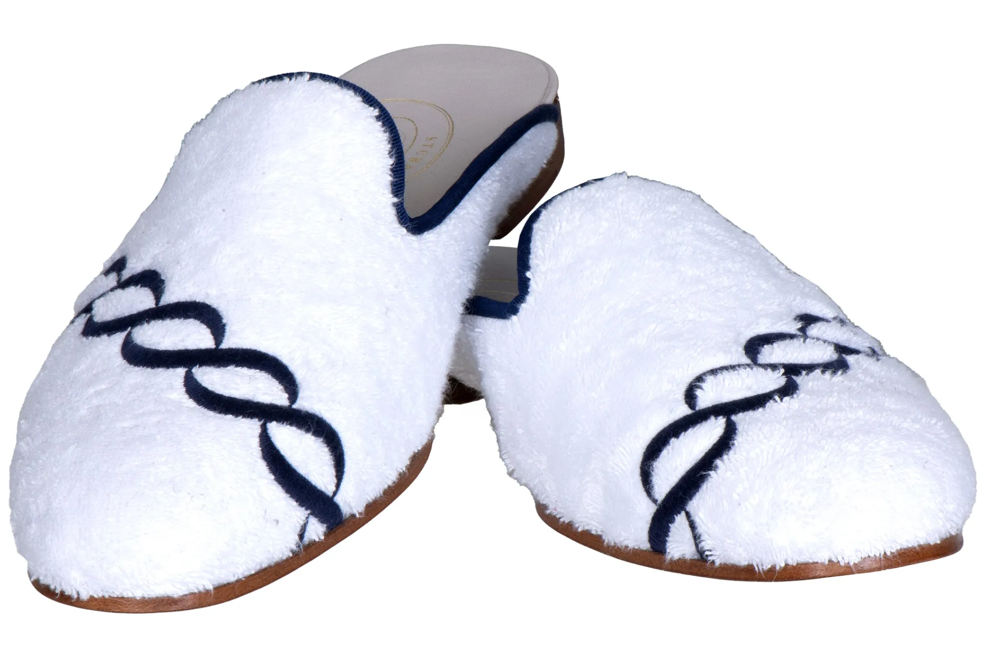 Treccia Navy Cloth Mule (Men)