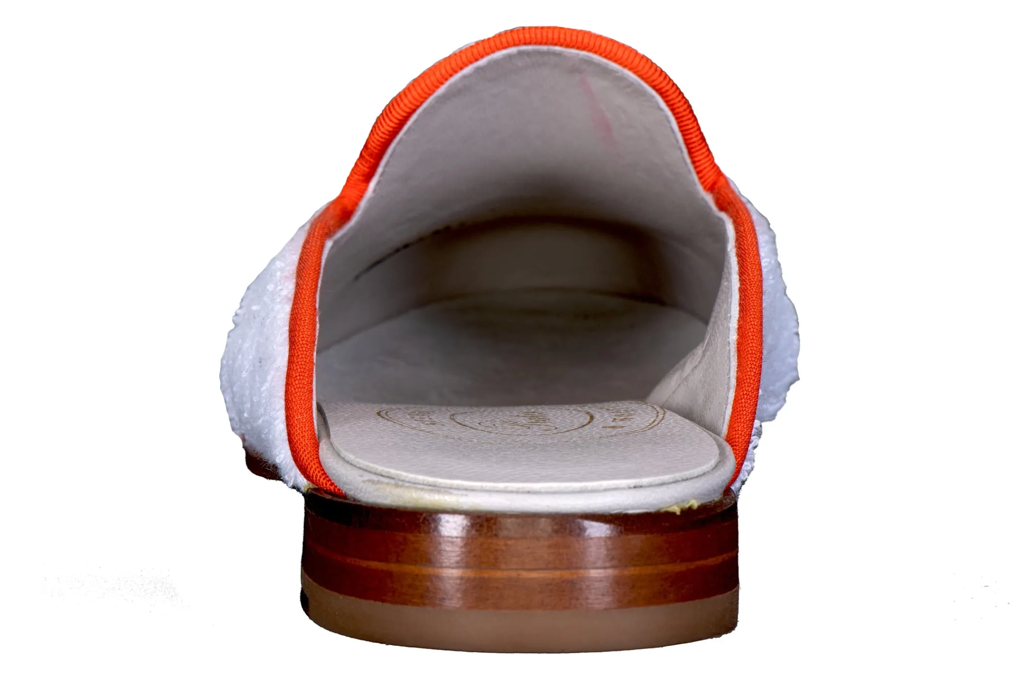 Treccia Orange Cloth Mule (Men)