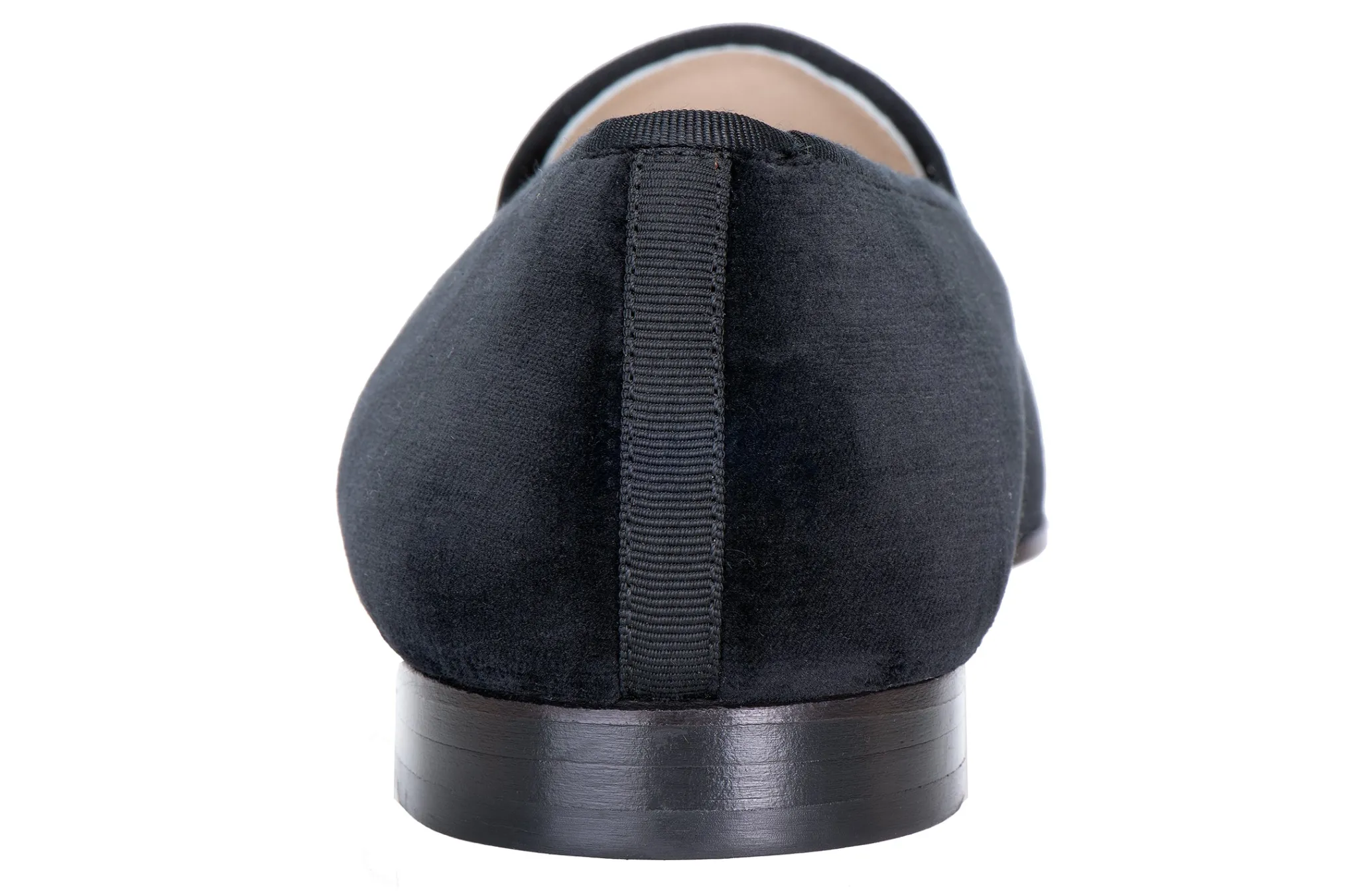 Zebra Black Velvet Slipper (Men)