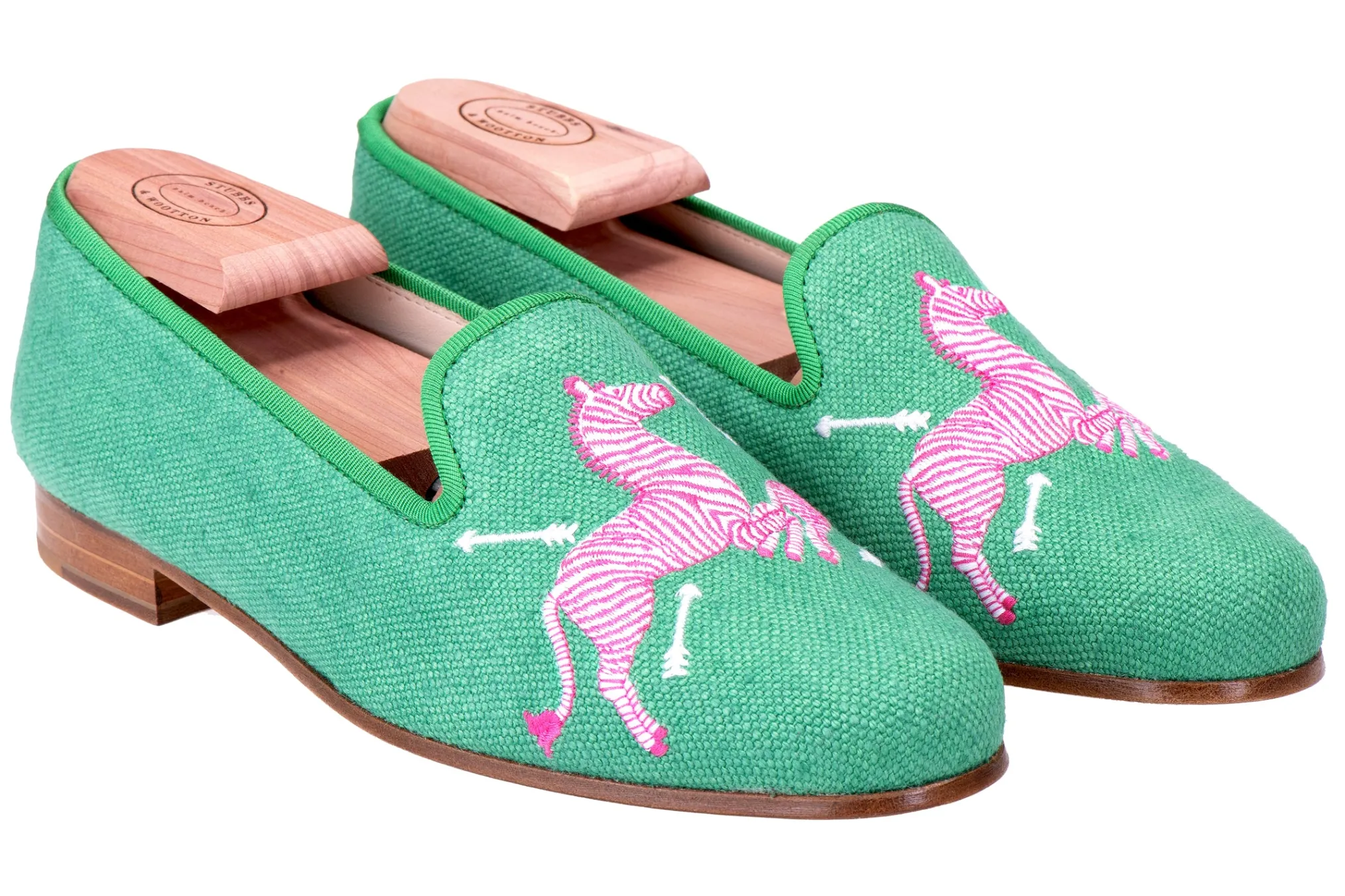 Zebras Kelly Linen Slipper (Men)